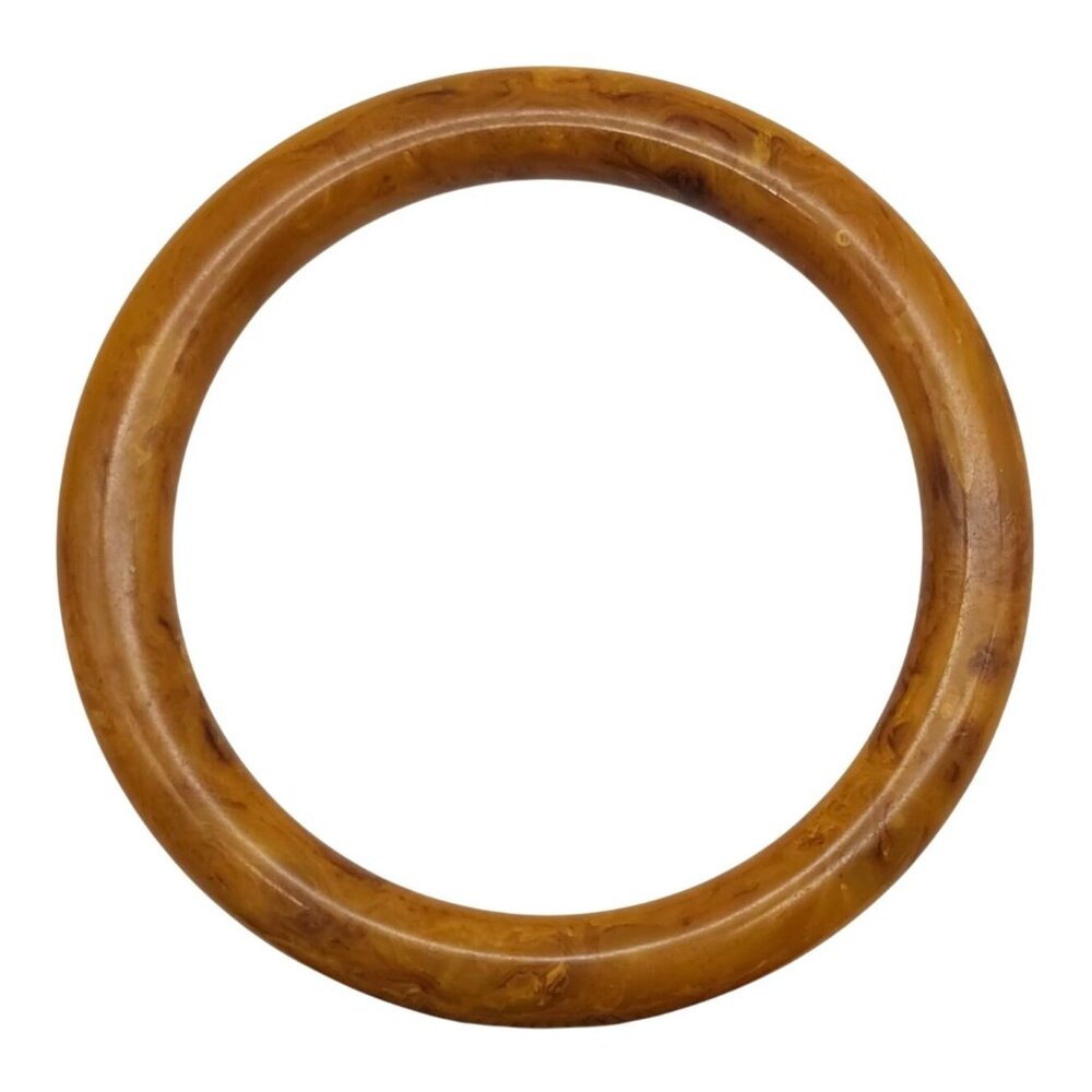Vintage Amber Colored Bakelite Bangle Bracelet